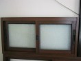 ventana color madera